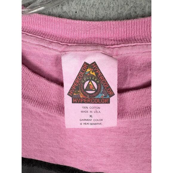 Vintage Hypercolor Generra T-Shirt Men’s XL Pink Hyper Grafix 90s Single Stitch - Picture 3 of 6
